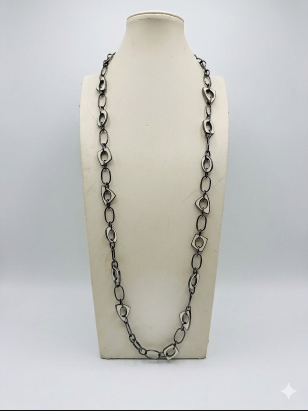 Vintage LIA SOPHIA Long Enamel Necklace